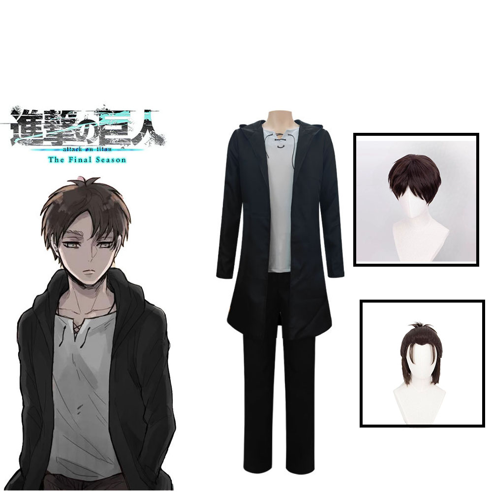 Anime Merchandise Online - Eren Jaeger 코스프레 의상 애니메이션 타이탄