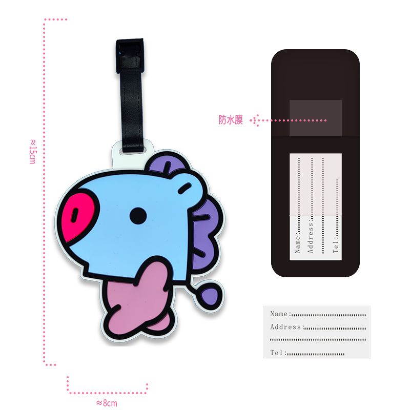 BT21 만화 귀여운 키체인 카와이 유니섹스 수하물 태 - Anime Merchandise Online 리뷰 및 가격