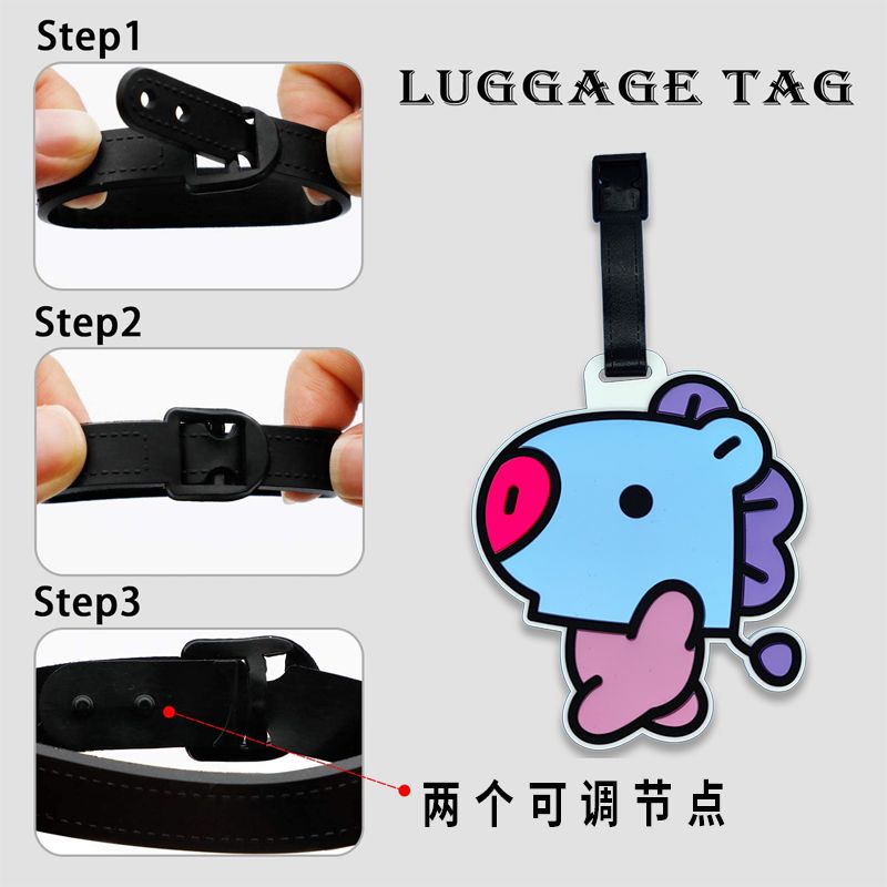 BT21 만화 귀여운 키체인 카와이 유니섹스 수하물 태 - Anime Merchandise Online 리뷰 및 가격