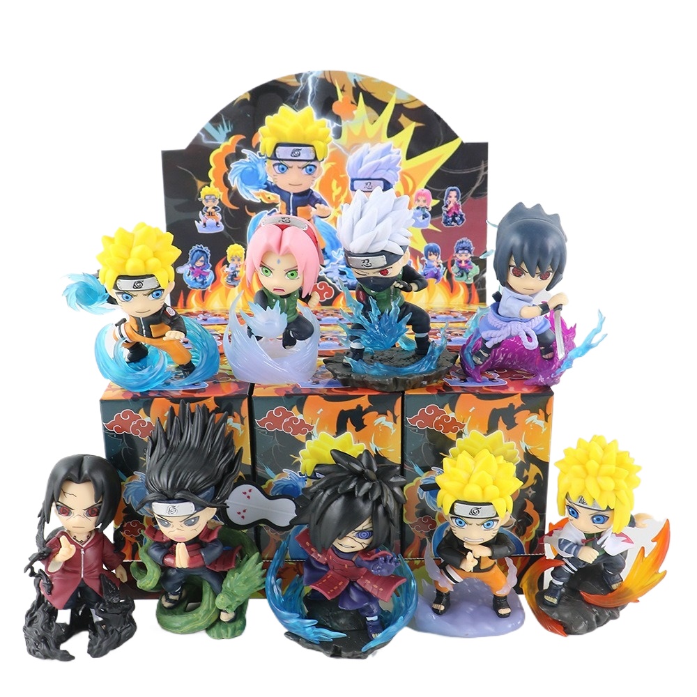 1-9 스타일 나루토 Q 버전 피규어 블라인드 박스 트 - Anime Merchandise For Kids 리뷰 및 가격